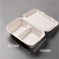 Food container / Clamshell 2 grid